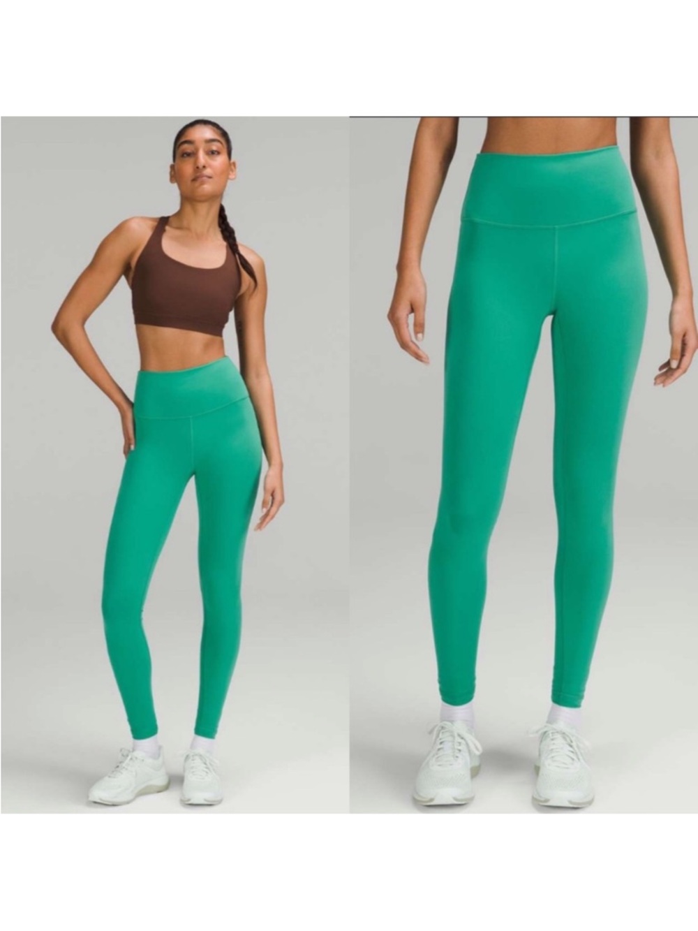 Lululemon Wunder Train High-Rise Tight/Leggings 28" in Green - Size 4